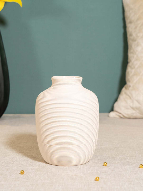 Buy Ceramic-Cream-Vase-Small-Eh044044015