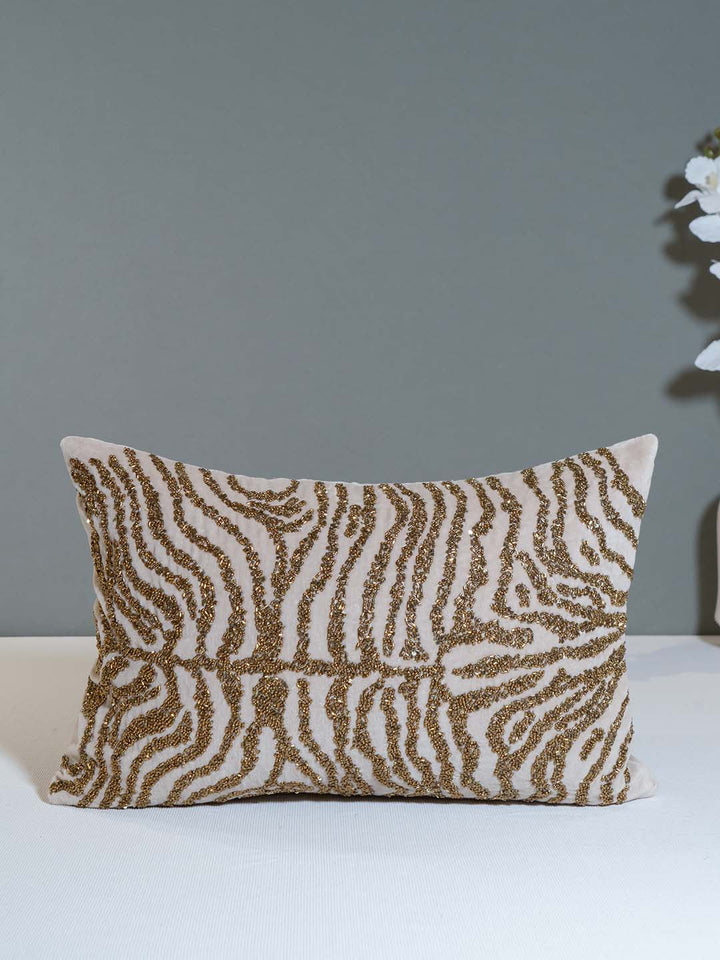  Buy WILD WHISPERS EMBROIDERED CUSHION COVER 