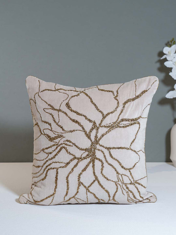  Buy WILD WHISPERS BEADED CUSHION COVER