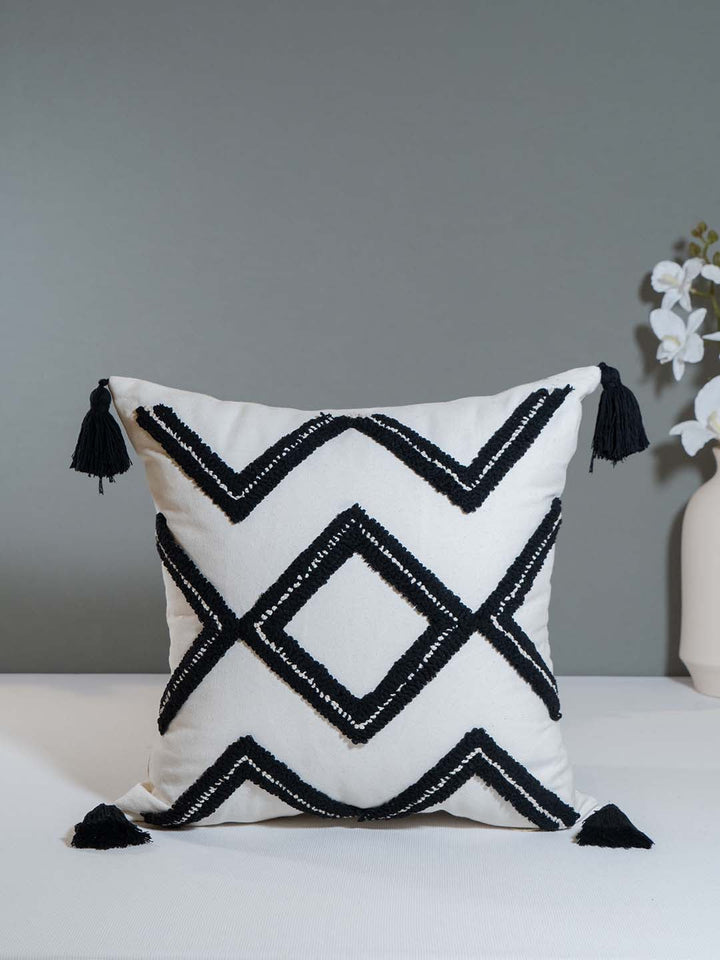  Buy HOME DECOR COLLECTION ZIG-ZAG PATTERN CUSHION COVER