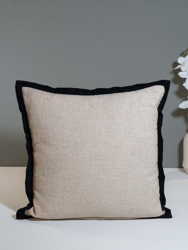  Buy WILD WHISPERS EMBROIDERED CUSHION COVER AND BEAD WORK WITH FLANGE