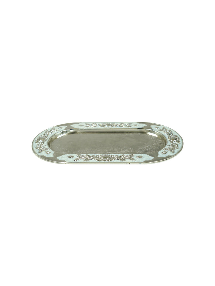 Buy Stadium Shape Tray With White Enamel