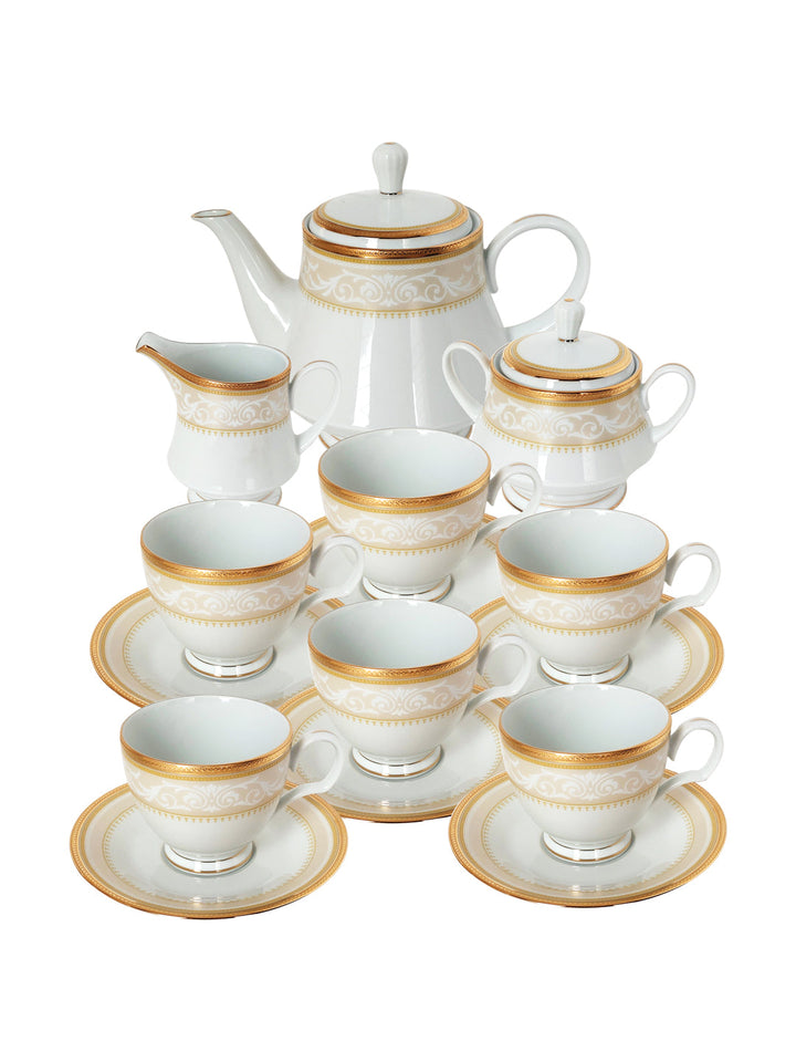 Buy Glendonald Gold-17 Pcs Tea Set