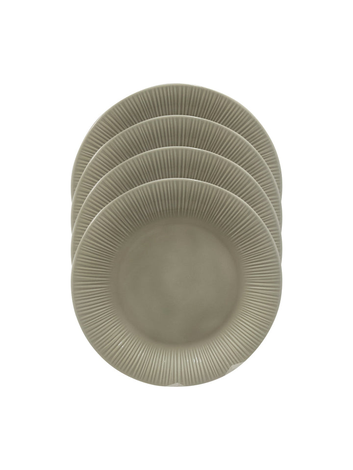 Buy Conifere Taupe-4 Pcs Salad Plate