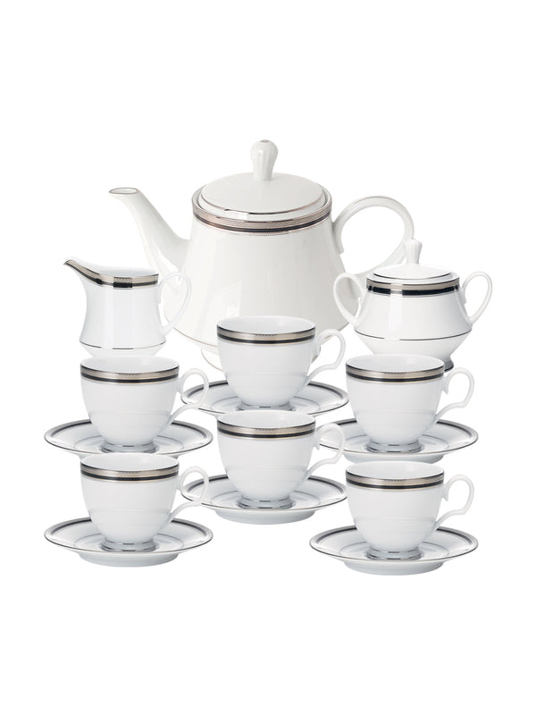 Buy Austin Platinum-17 Pcs Tea Set