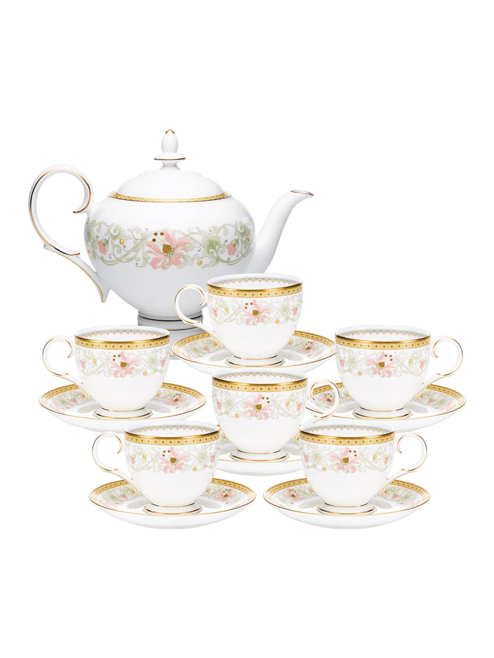 Buy Blooming Splendor-17 Pcs Tea Set