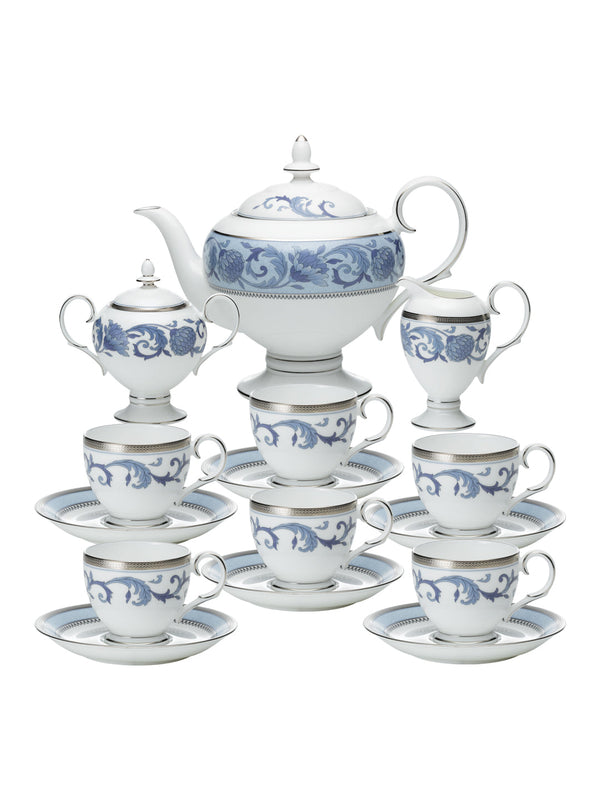 Buy Sonnet In Blue-17 Pcs Tea Set