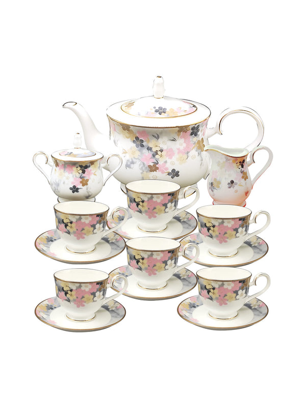 Buy Moonlit Blossoms-17 Pcs Tea Set