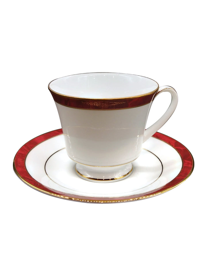 Buy Marble Red-17 Pcs Tea Set