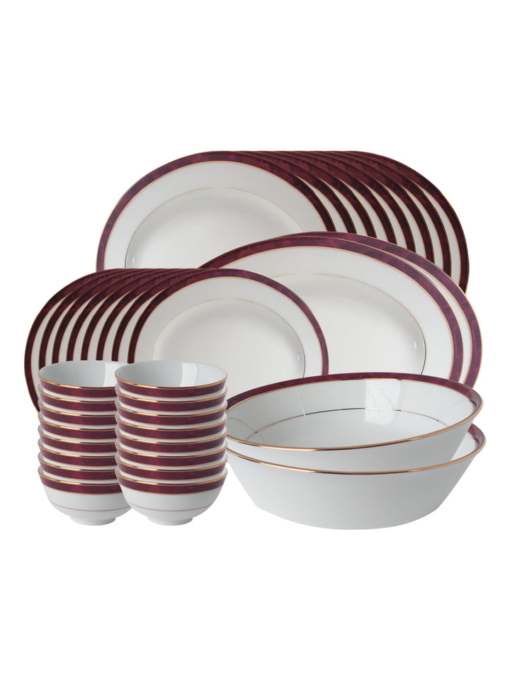 Buy Marble Red-36 Pcs Dinner Set